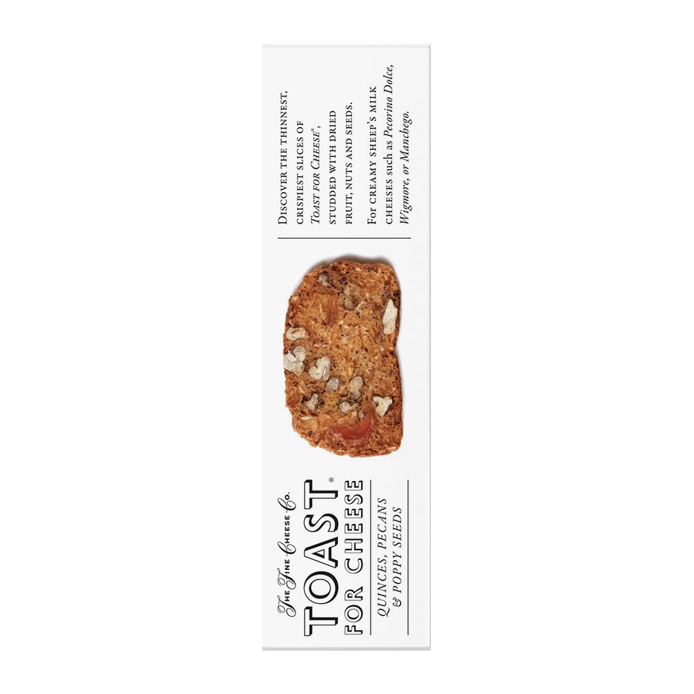 The Fine Cheese Co. Toast for Cheese with Quince, Pecans & Poppy Seeds | 3.5 oz