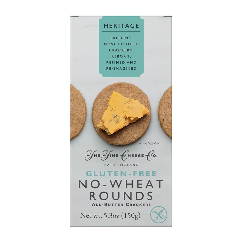 The Fine Cheese Co. No-Wheat Rounds | Gluten-Free Crackers | 5.3 oz