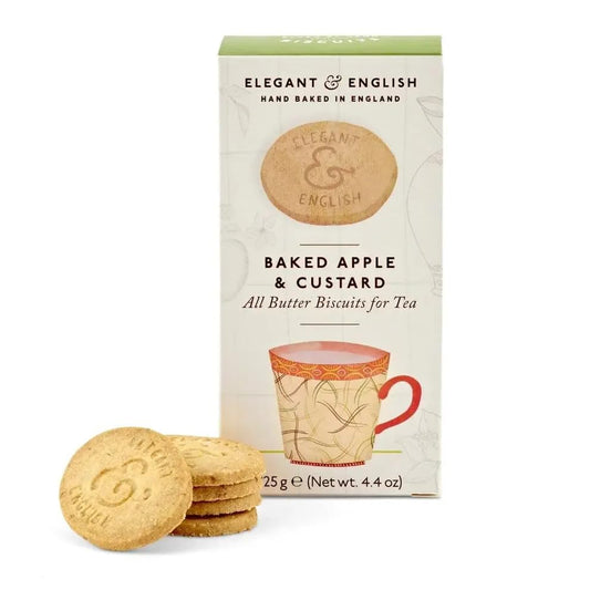 Miller's Artisan Biscuits Elegant & English Baked Apple & Custard Shortbread Cookies | 4.9 oz