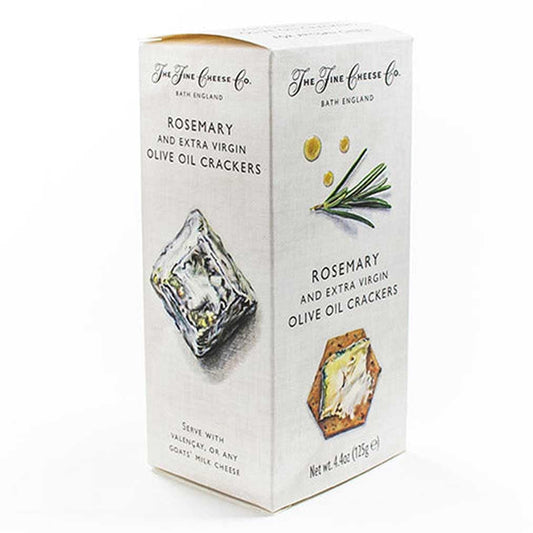 The Fine Cheese Co. Rosemary and Extra Virgin Olive Oil Crackers for Cheese | 4.4 ounce