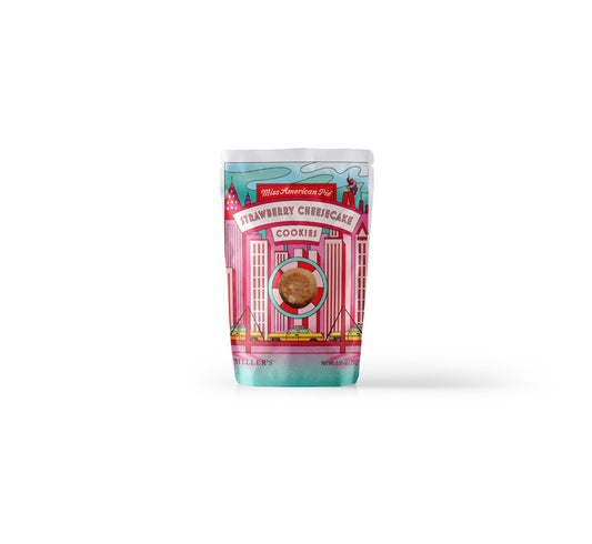 Miller's Miss American Pie Artisan Biscuits Strawberry Cheesecake Cookies | 2.6 oz