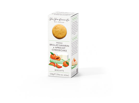 The Fine Cheese Co. Brillat-Savarin & Apricot Cheesecake Butter Cookies | 4.2 oz