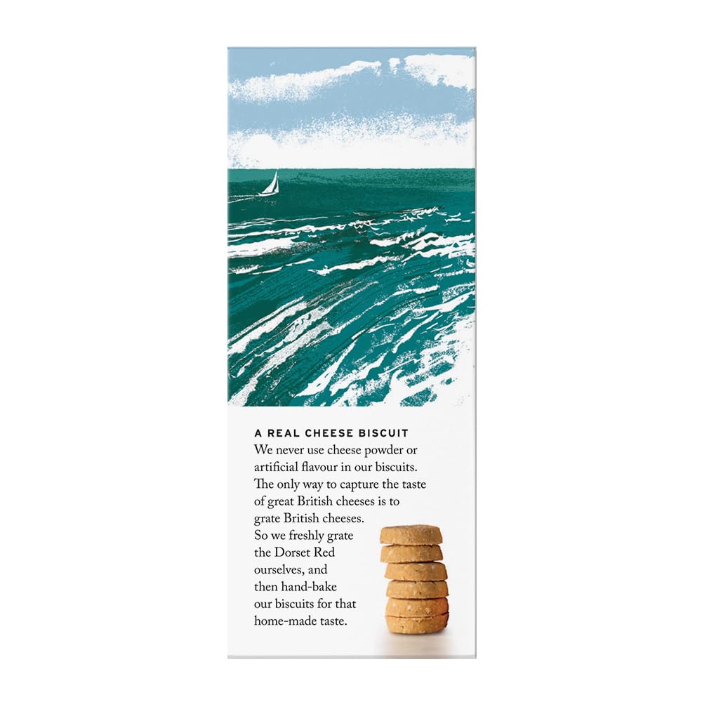 Miller's Grate Britain Artisan Biscuits Smoked Dorset Red Buttercrumb Biscuits Snack Crackers | 37% Real Smoked English Cheese | 4.4 oz