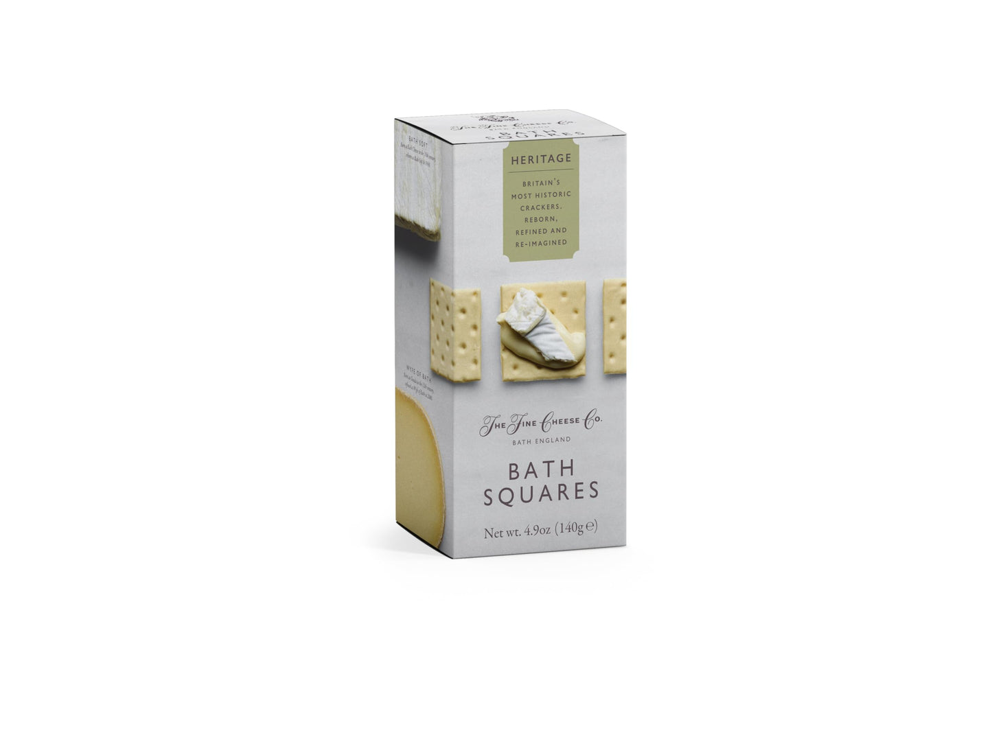 The Fine Cheese Co. Bath Squares Crackers | Made with British Butter | 4.9 oz