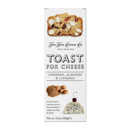 The Fine Cheese Co. Toast for Cheese with Cherries, Almonds & Linseeds | 3.5 oz