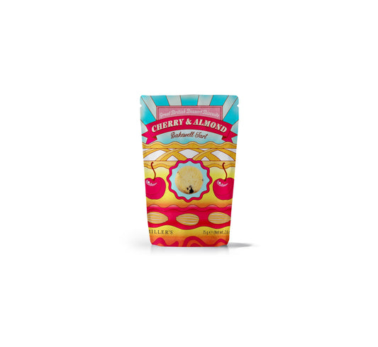 Miller's Great British Desserts Artisan Biscuits Cherry & Almond Shortbread Butter Cookies | 2.6 oz